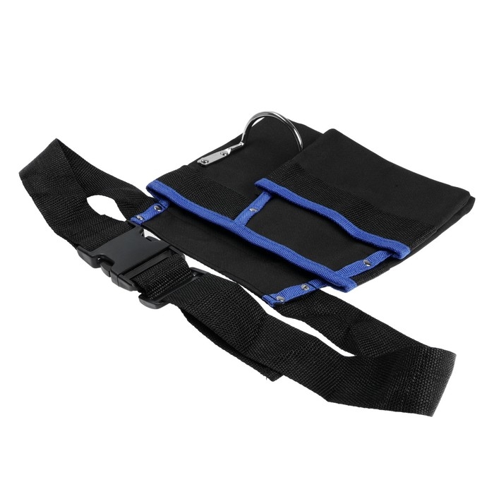 Сумка-пояс ТУНДРА, одинарная, держатель для молотка, 3 кармана Сумка-пояс ТУНДРА, одинарная, держатель для молотка, 3 кармана