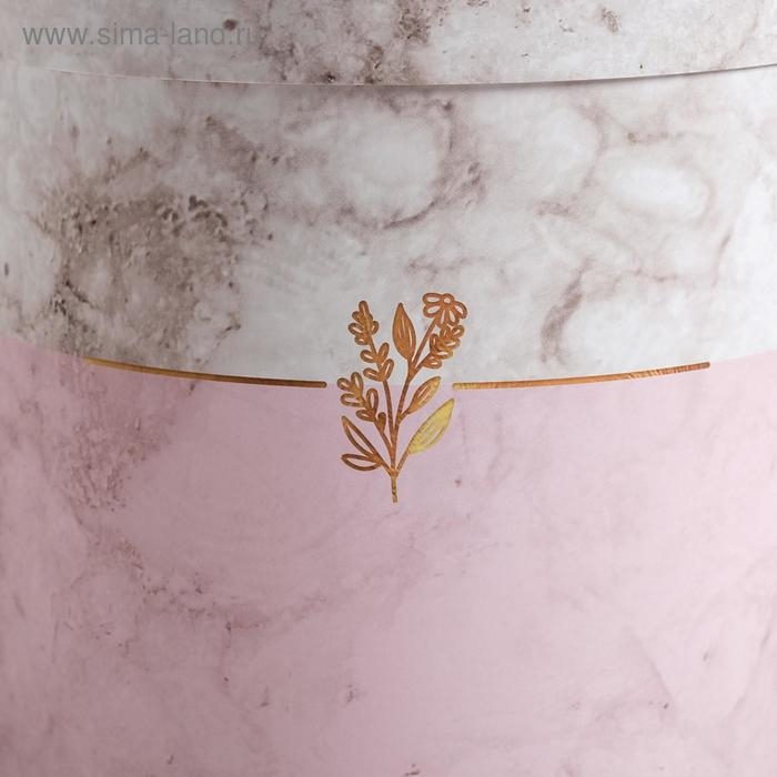 Набор коробок из тонкого картона 4 в 1, упаковка подарочная, «Мрамор», 12 х 12 - 20 х 20 см