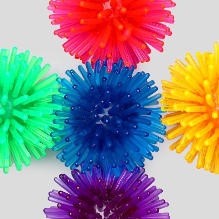 Шарик для кошек игольчатый, мягкий, 5 см, микс цветов  (фасовка 5 шт), микс цветов Шарик для кошек игольчатый, мягкий, 5 см, микс цветов  (фасовка 5 шт), микс цветов