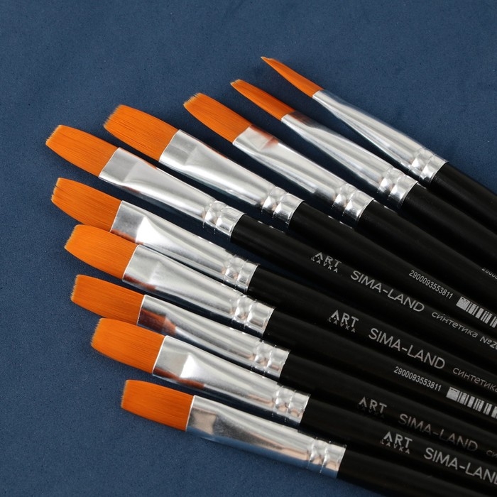 Кисть для рисования синтетика плоская №20 Кисть для рисования синтетика плоская №20