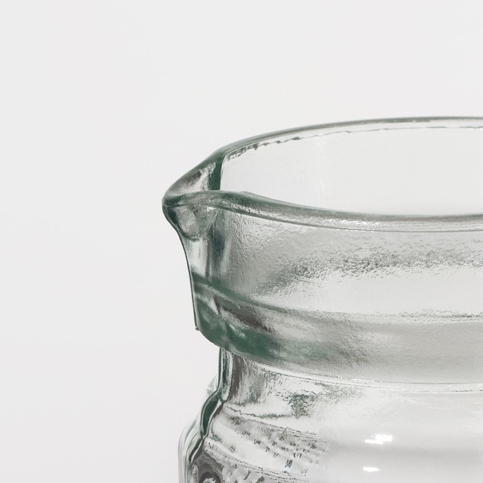 Кувшин стеклянный с крышкой Доляна «Ребристые грани», 1 л Кувшин стеклянный с крышкой Доляна «Ребристые грани», 1 л