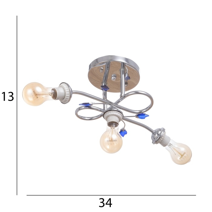 Люстра Люстра "Детта" бп 3х40Вт Е27 Хром МОДЕЛЬ: 2595290