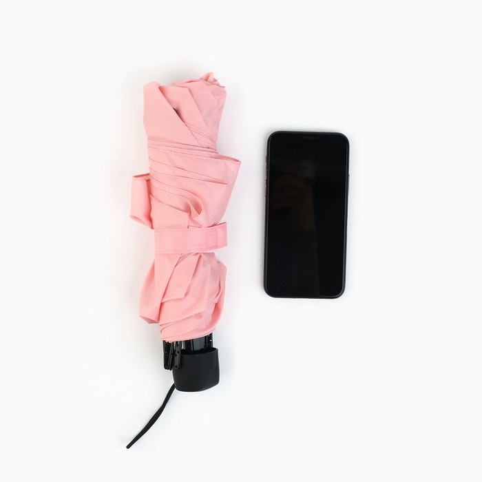 Зонт женский механический, 8 спиц, d=95, розовый минимализм Зонт женский механический, 8 спиц, d=95, розовый минимализм