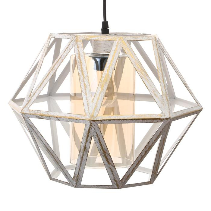 Светильник BayerLux 88316/1 E27 40Вт белый с золотой патиной 34х34х26-126 см