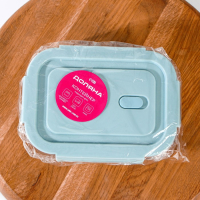 Контейнер для еды из жаропрочного стекла с крышкой Cook and Freeze, 380 мл, 15×11×5,5 см, цвет МИКС