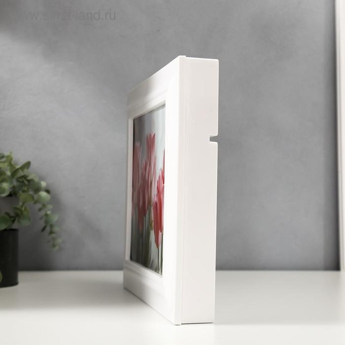 Ключница Ключница "Нежные тюльпаны" Белый 26,5х31,5х4,5 см