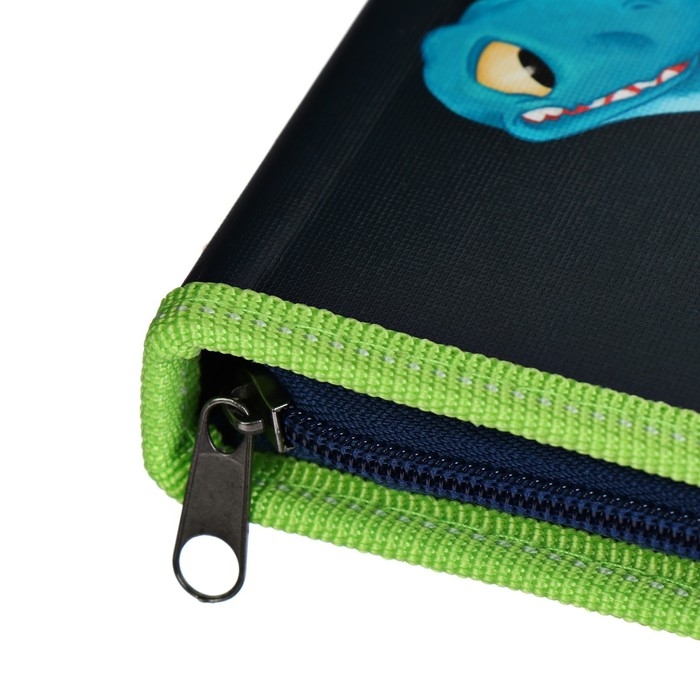 Пенал 1 секция 115 х 205 х 30 мм, Calligrata Пенал 1 секция 115 х 205 х 30 мм, Calligrata "Дино", ламинированный картон