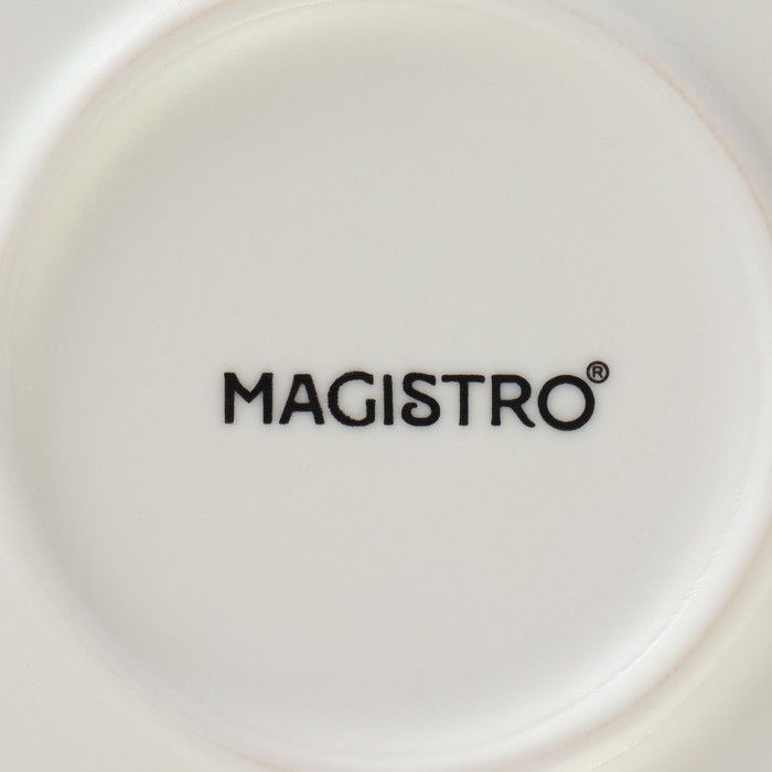 Тарелка фарфоровая обеденная Magistro «Лунный океан», d=28 см Тарелка фарфоровая обеденная Magistro «Лунный океан», d=28 см