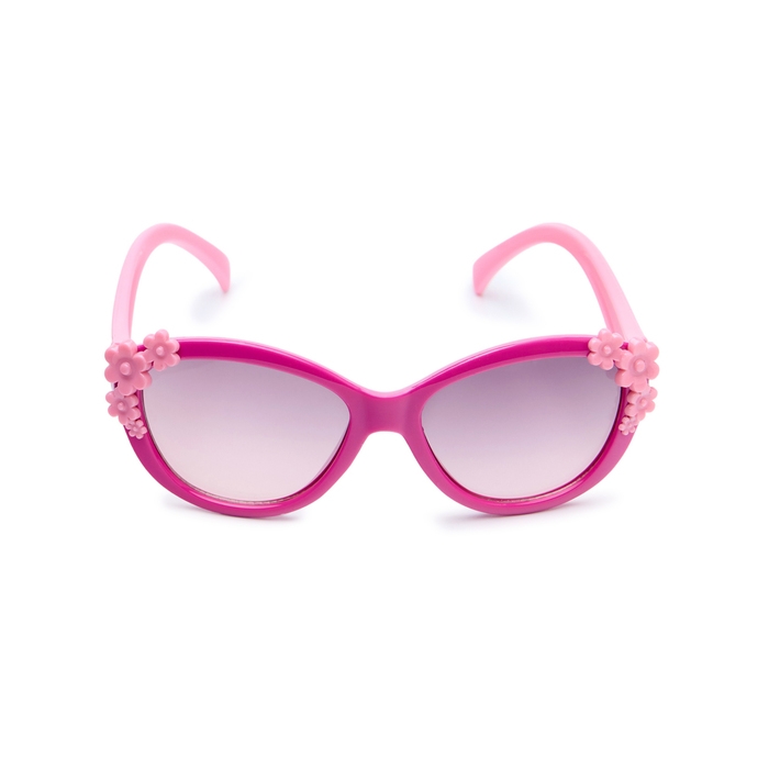 Очки солнцезащитные детские Очки солнцезащитные детские "OneSun", uv 400, 13.3 х 12 х 4 см, линза 3.2 х 4.5 см, микс