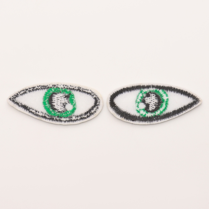 Набор термонаклеек «Глаза»: правый и левый, 1,4 × 3,5 см, овальный, цвет зелёный, 100 шт. Набор термонаклеек «Глаза»: правый и левый, 1,4 × 3,5 см, овальный, цвет зелёный, 100 шт.