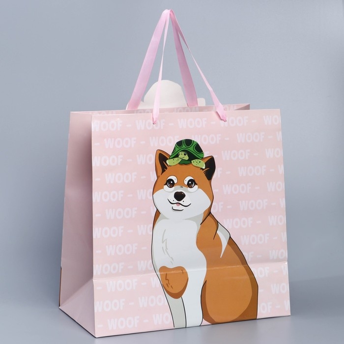 Пакет подарочный, упаковка, «Собака», 30 х 30 х 15 см Пакет подарочный, упаковка, «Собака», 30 х 30 х 15 см
