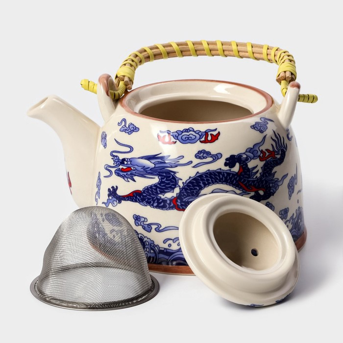 Чайник заварочный «Синий дракон», 900 мл, с металлическим ситом Чайник заварочный «Синий дракон», 900 мл, с металлическим ситом
