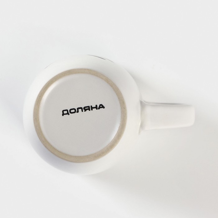 Кружка керамическая Доляна «Кот белый», 400 мл, цвет белый Кружка керамическая Доляна «Кот белый», 400 мл, цвет белый