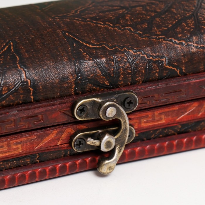 Шкатулка-купюрница дерево Шкатулка-купюрница дерево "Листья" 5,5х17,5х8 см