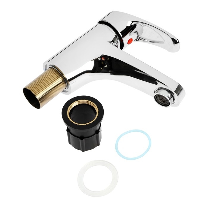 Смеситель для раковины ZEIN Z3658, однорычажный, высота излива 9 см, ABS-пластик, хром Смеситель для раковины ZEIN Z3658, однорычажный, высота излива 9 см, ABS-пластик, хром