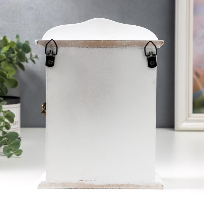 Ключница дерево 2 крючка Ключница дерево 2 крючка "Три розы - Sweet home" 20,5х6х15 см