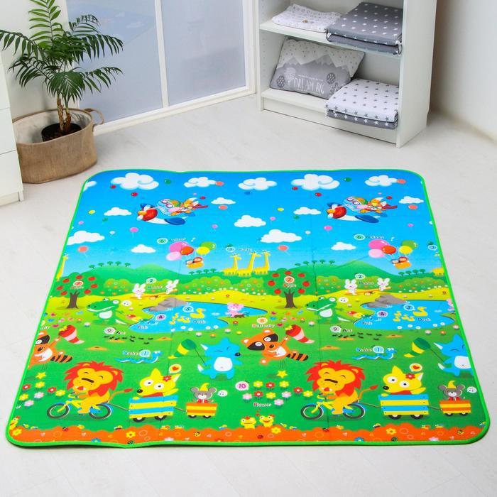Игровой коврик для детей на фольгированной основе «Путешествие», размер 180х150x0,5 см, Крошка Я Игровой коврик для детей на фольгированной основе «Путешествие», размер 180х150x0,5 см, Крошка Я