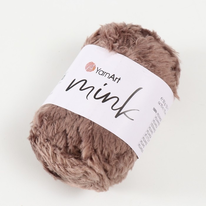 Пряжа Пряжа "Mink" 100% полиамид 75м/50гр (332 какао)
