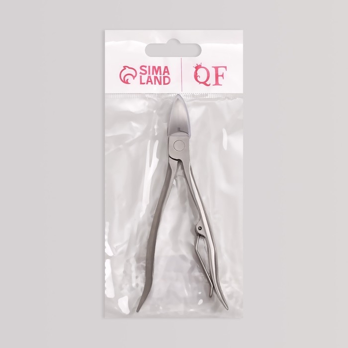 Кусачки педикюрные, эргономичная ручка, изогнутое лезвие, 12 см, длина лезвия - 17 мм, цвет серебристый Кусачки педикюрные, эргономичная ручка, изогнутое лезвие, 12 см, длина лезвия - 17 мм, цвет серебристый