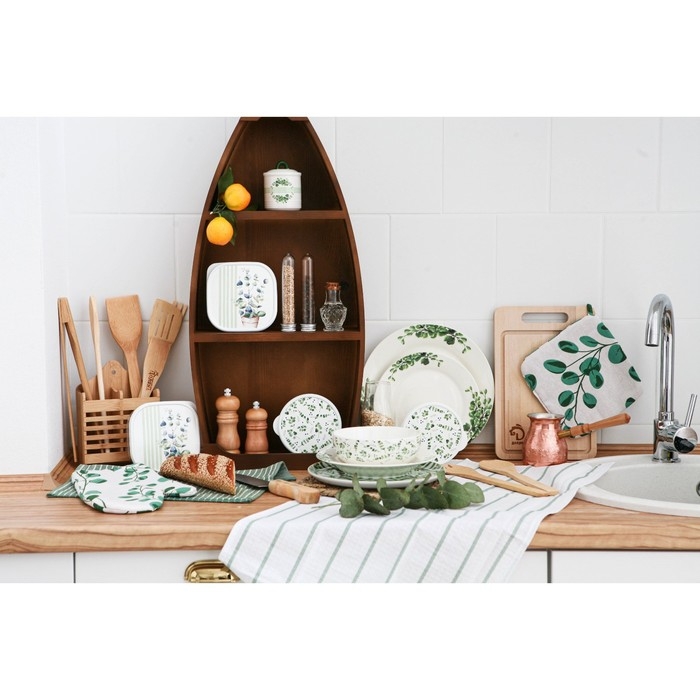 Сахарница керамическая Доляна «Эвкалипт», 150 мл, d=7 см Сахарница керамическая Доляна «Эвкалипт», 150 мл, d=7 см