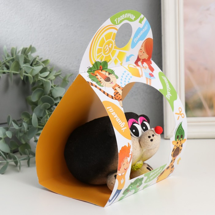 Растущий подарок травка "Еж"