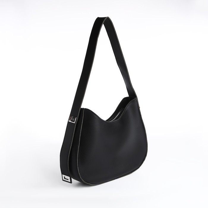 Сумка женская на одно плечо, на молнии, цвет чёрный Сумка женская на одно плечо, на молнии, цвет чёрный