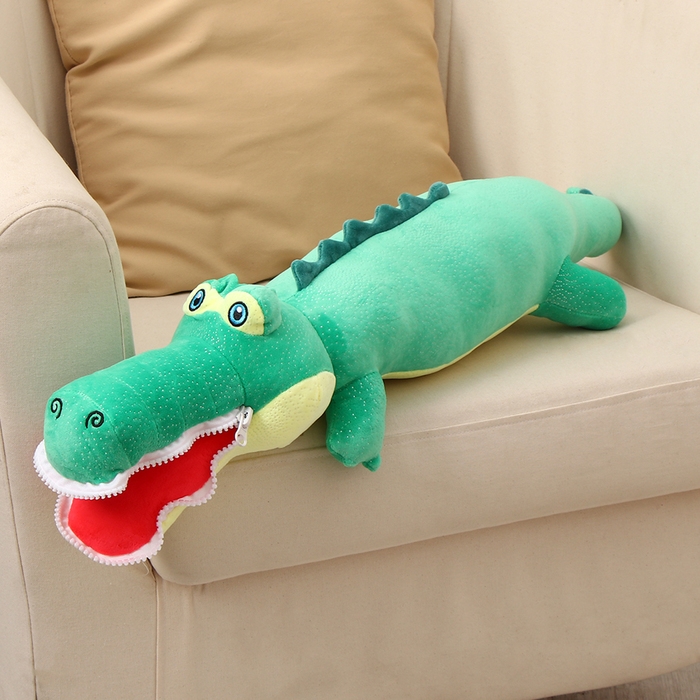 Мягкая игрушка «Крокодил», 80 см, цвет зелёный, на замке Мягкая игрушка «Крокодил», 80 см, цвет зелёный, на замке