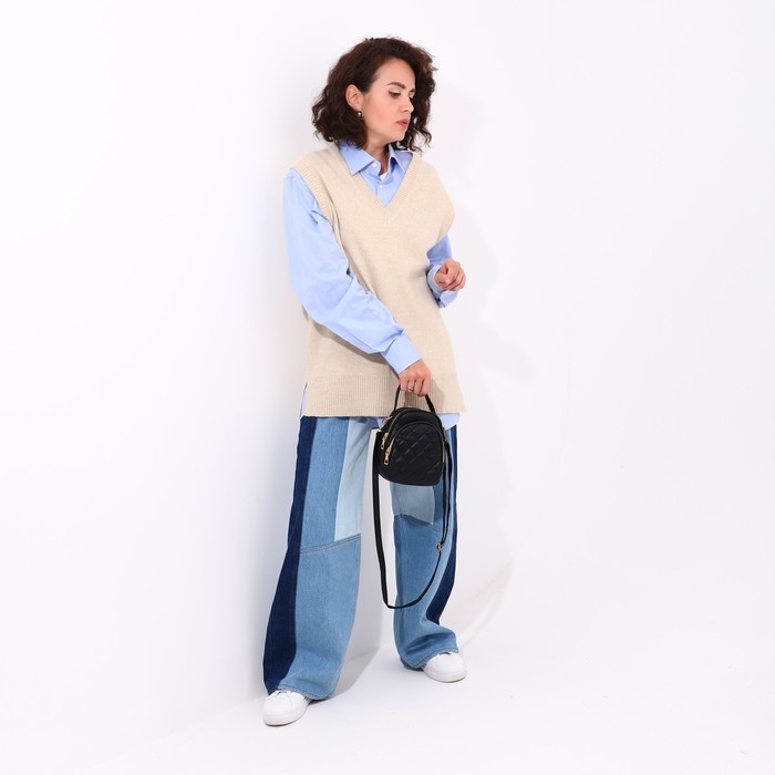 Сумка кросс-боди на молнии, цвет чёрный Сумка кросс-боди на молнии, цвет чёрный