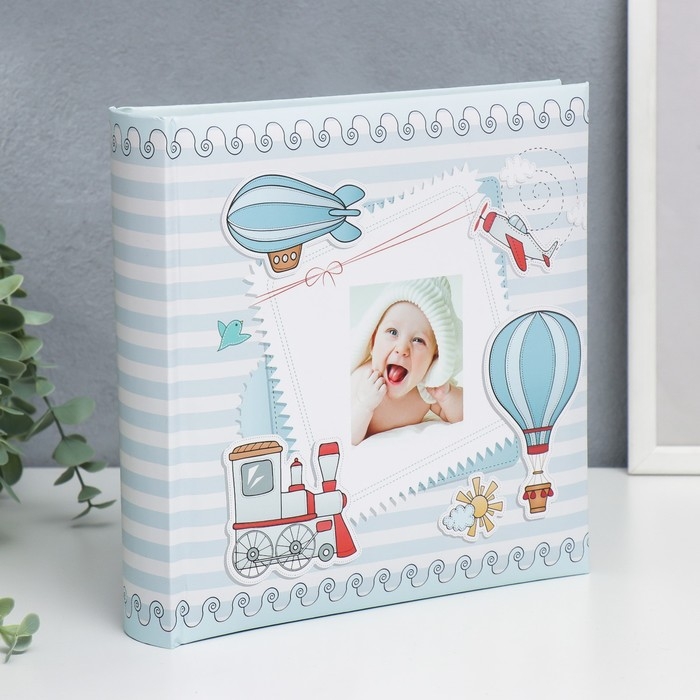Фотоальбом на 200 фото 10x15 см Фотоальбом на 200 фото 10x15 см "Детский. Голубой"