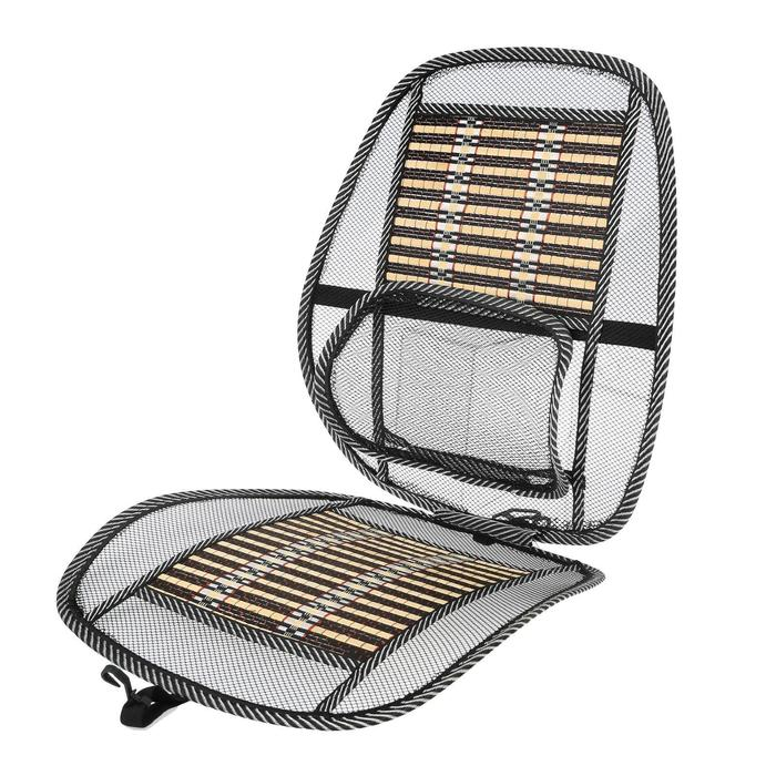 Накидка-массажёр TORSO на сиденье с поясничной опорой, бамбуковые вставки Накидка-массажёр TORSO на сиденье с поясничной опорой, бамбуковые вставки