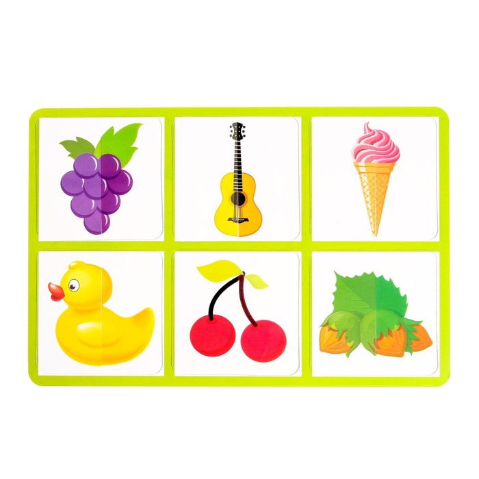 Настольная игра «Умное лото. Половинки: предметы» мемори, от 1 игрока, 3+ Настольная игра «Умное лото. Половинки: предметы» мемори, от 1 игрока, 3+