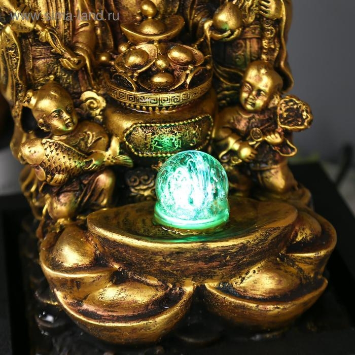 Фонтан настольный от сети Фонтан настольный от сети "Три старца с детьми и золотом" 35х25х20 см