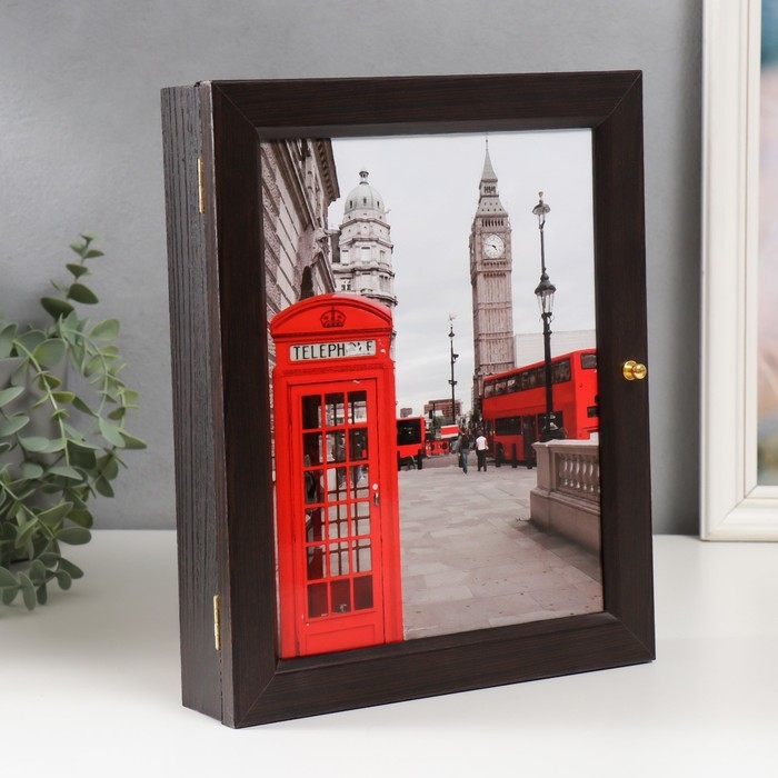 Ключница Ключница "Лондон" венге 24х29 см