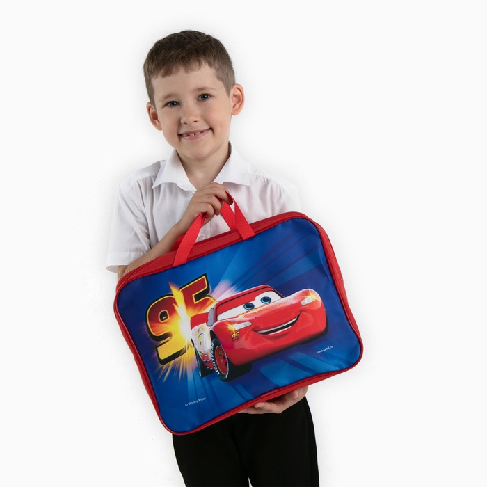 Папка с ручками текстильная А4, 350х270х100 мм, Тачки Папка с ручками текстильная А4, 350х270х100 мм, Тачки