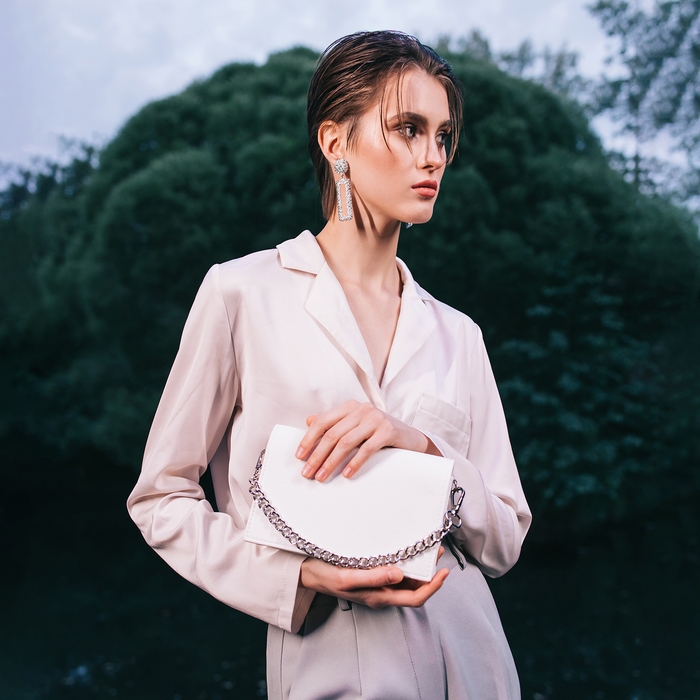 Сумка женская TEXTURA, мессенджер, маленький размер, цвет белый Сумка женская TEXTURA, мессенджер, маленький размер, цвет белый