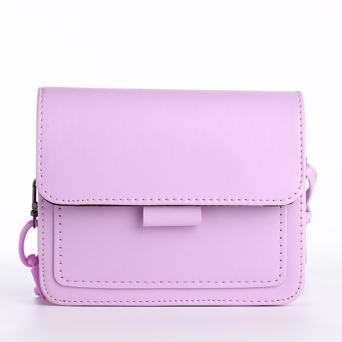 Сумка женская-мессенджер, цвет cиреневый 17х14х6 см Сумка женская-мессенджер, цвет cиреневый 17х14х6 см