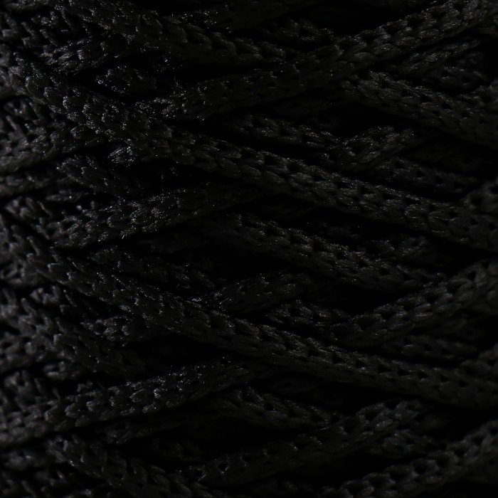 Шнур для вязания 100% полиэфир 3мм 100м/200±20гр (13-черный) Шнур для вязания 100% полиэфир 3мм 100м/200±20гр (13-черный)