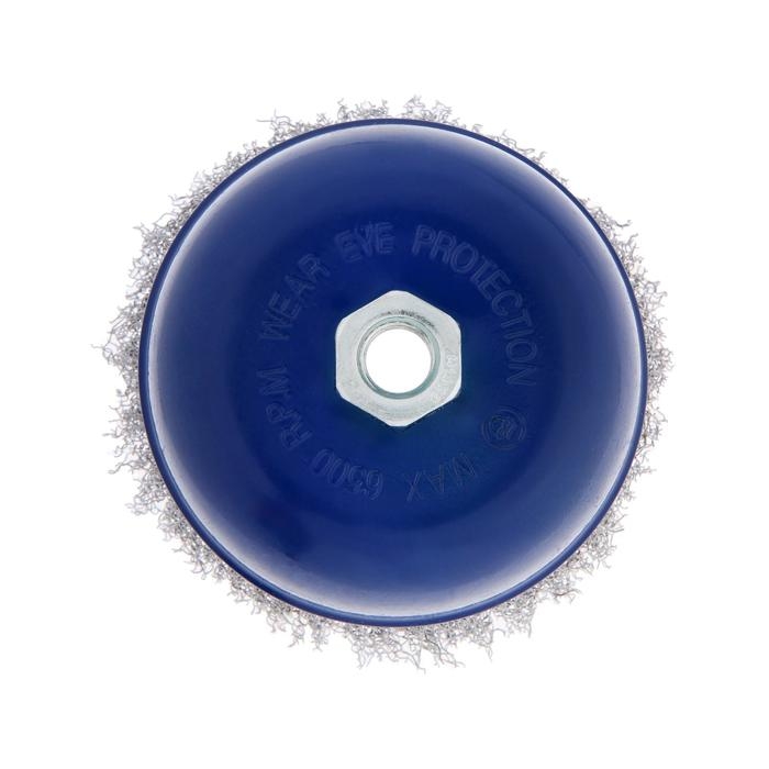 Щетка металлическая для УШМ ТУНДРА,  Щетка металлическая для УШМ ТУНДРА, "чашка", М14, 125 мм