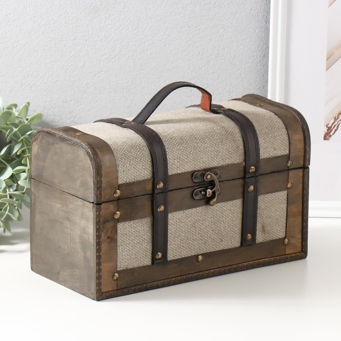 Шкатулка сундук дерево  Шкатулка сундук дерево "Женевра" 30х14х17,5 см