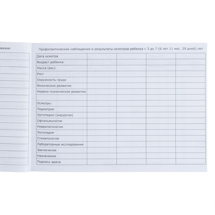Медицинская карта ребенка Форма №112/у, 80 листов, Бэмби Медицинская карта ребенка Форма №112/у, 80 листов, Бэмби