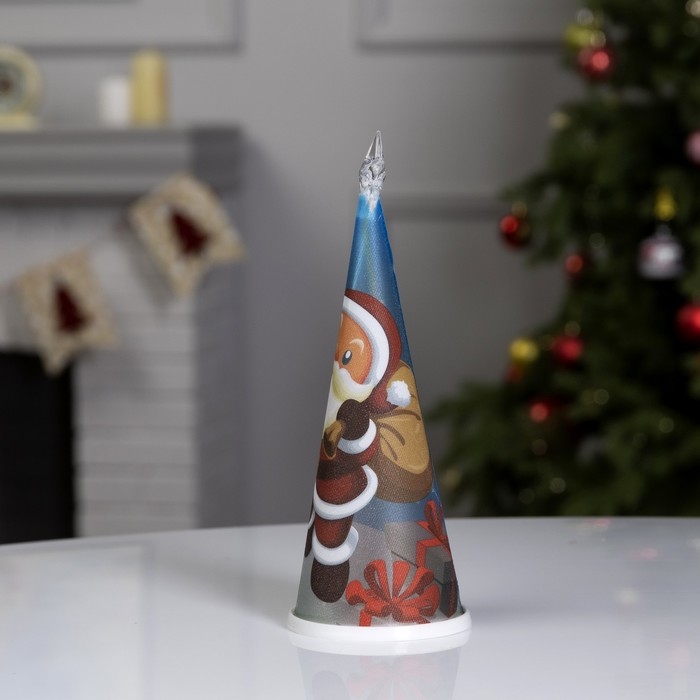 Светодиодная фигура «Ёлка с Дедом Морозом» 7.5 × 21 × 7.5 см, пластик, батарейки CR2032х1 (в комплекте), свечение мульти Светодиодная фигура «Ёлка с Дедом Морозом» 7.5 × 21 × 7.5 см, пластик, батарейки CR2032х1 (в комплекте), свечение мульти