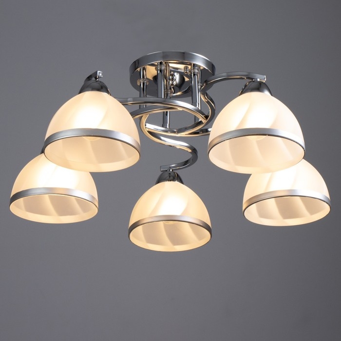 Люстра Люстра "Каспиан" 5хЕ27 40Вт хром 56х56х22 см BayerLux