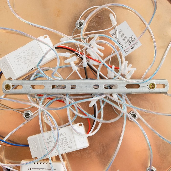 Каскад Каскад "Звезды" 10LED+3LED 128Вт ПДУ золото 40х40х200см BayerLux