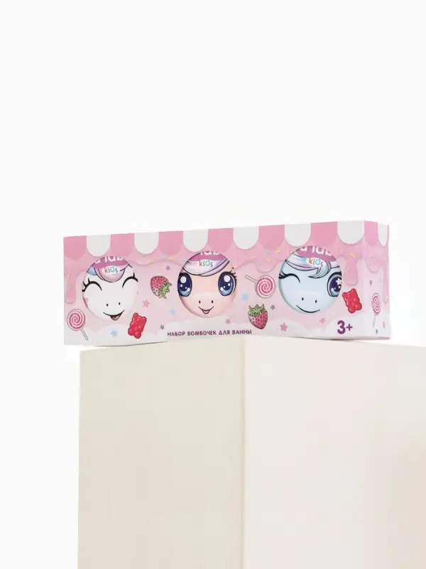 Бомбочки для ванны детские &laquo;Единороги&raquo;, набор 3&times;100 г, ULAB