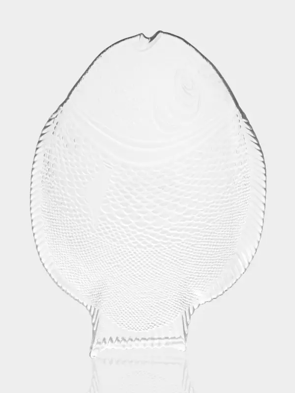 Блюдо сервировочное Paşabah&ccedil;e Marine, 35.5&times;25.4 см, стекло, прозрачное