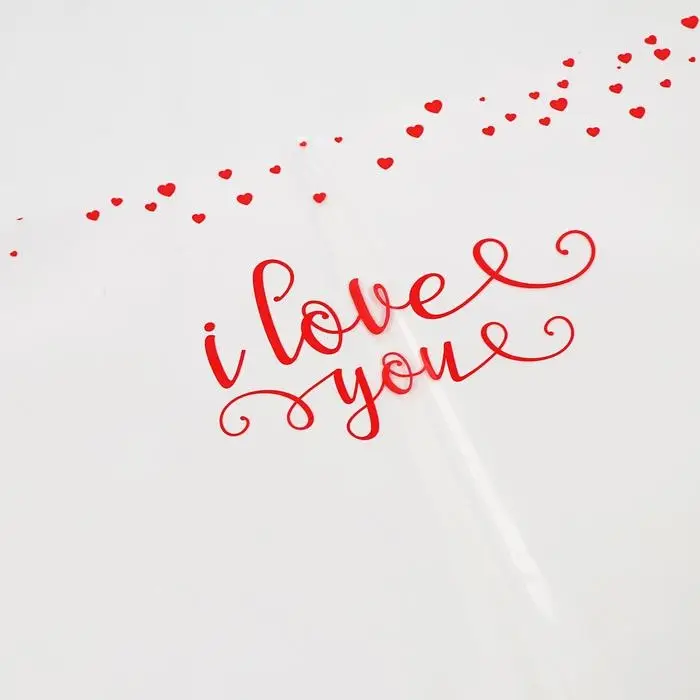 Пленка для декора и флористики, прозрачная «Сердечки», лист 1 шт., 60×60 см Пленка для декора и флористики, прозрачная «Сердечки», лист 1 шт., 60×60 см