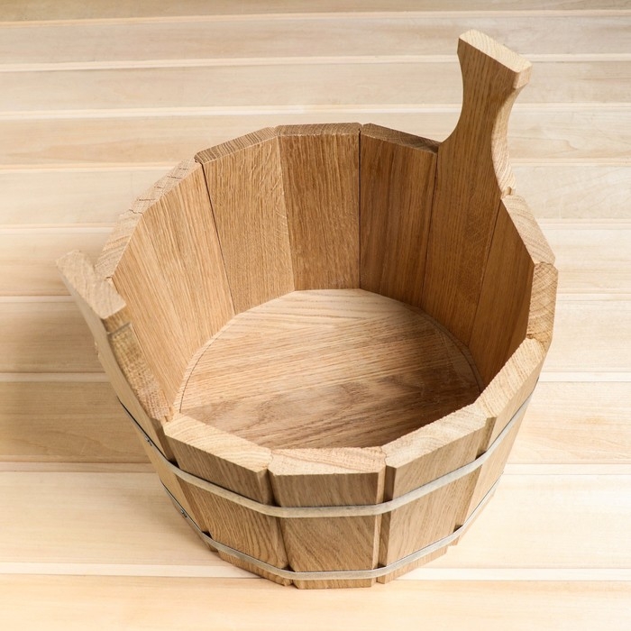 Шайка дубовая, 9 л, двуручная Шайка дубовая, 9 л, двуручная