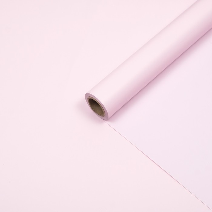 Пленка для цветов тонированная, матовая, нежная сирень, 0,5 х 10 м, 65 мкм Пленка для цветов тонированная, матовая, нежная сирень, 0,5 х 10 м, 65 мкм