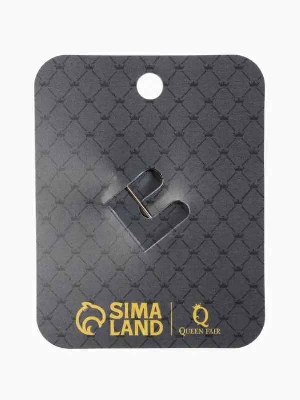 Брошь &laquo;Императрица&raquo;, коричневая в чернёном золоте