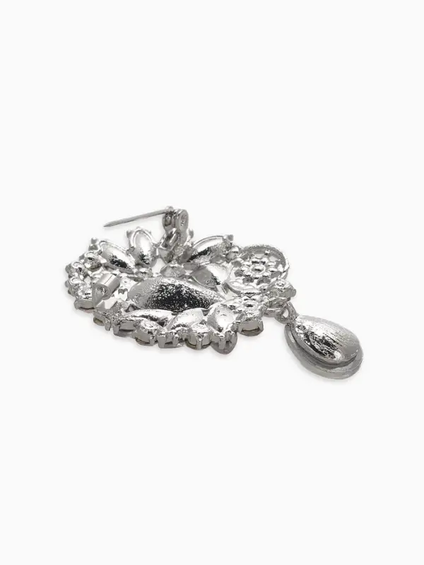 Брошь &laquo;Императрица&raquo;, сияние, радужная в серебре